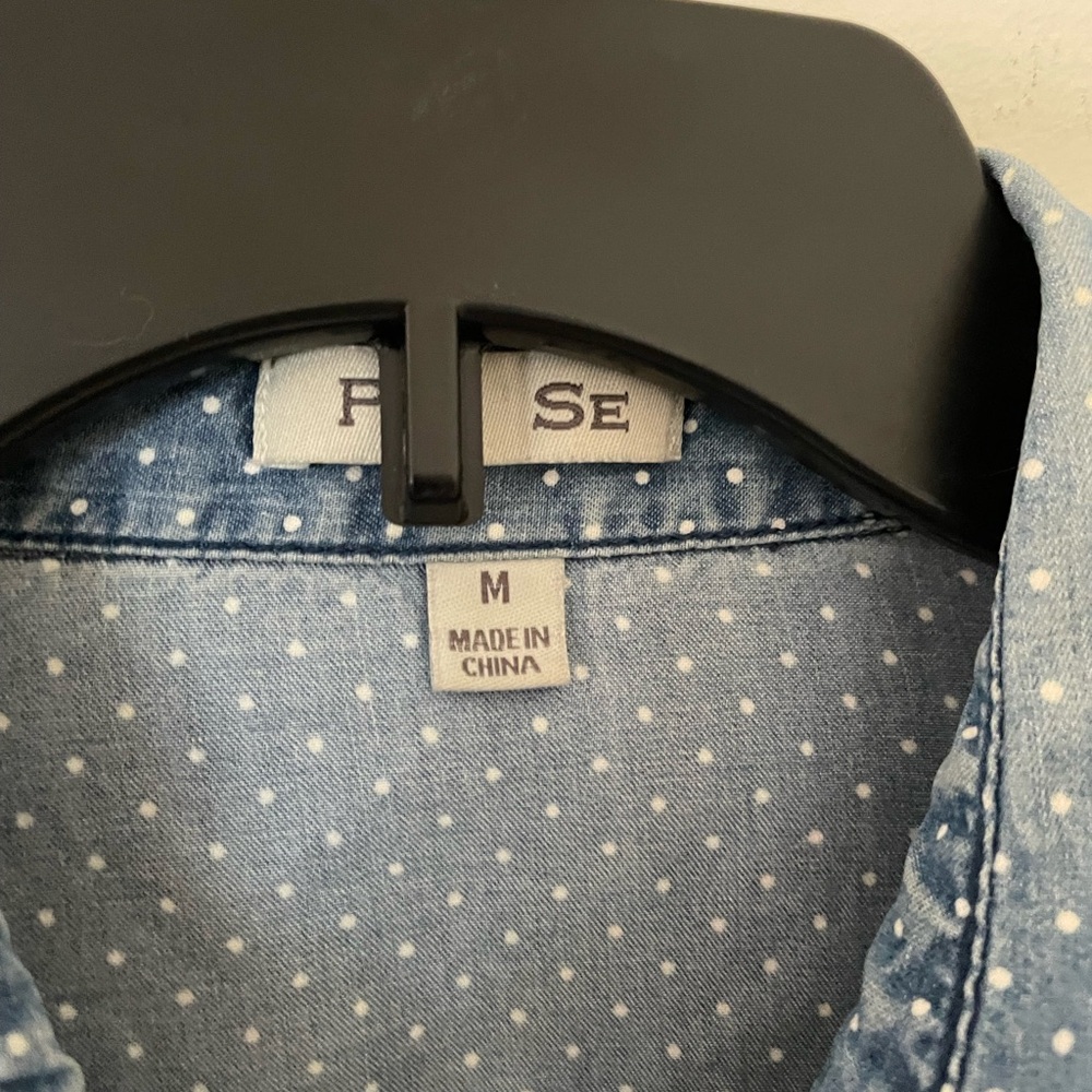 Blue polkadot shirt - Picture 4 of 5